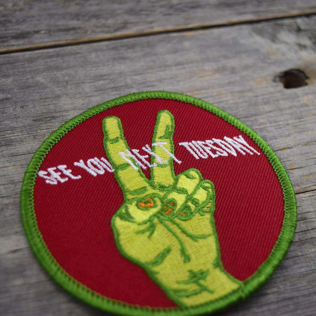 Handmade Embroidered Rasta Peace sign Patches Handmade Embroidered Rasta Peace sign Patches