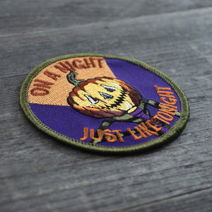 SALE Scared Out of Your Gourd Embroidered Patch