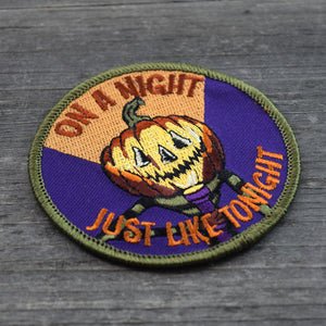 SALE Scared Out of Your Gourd Embroidered Patch