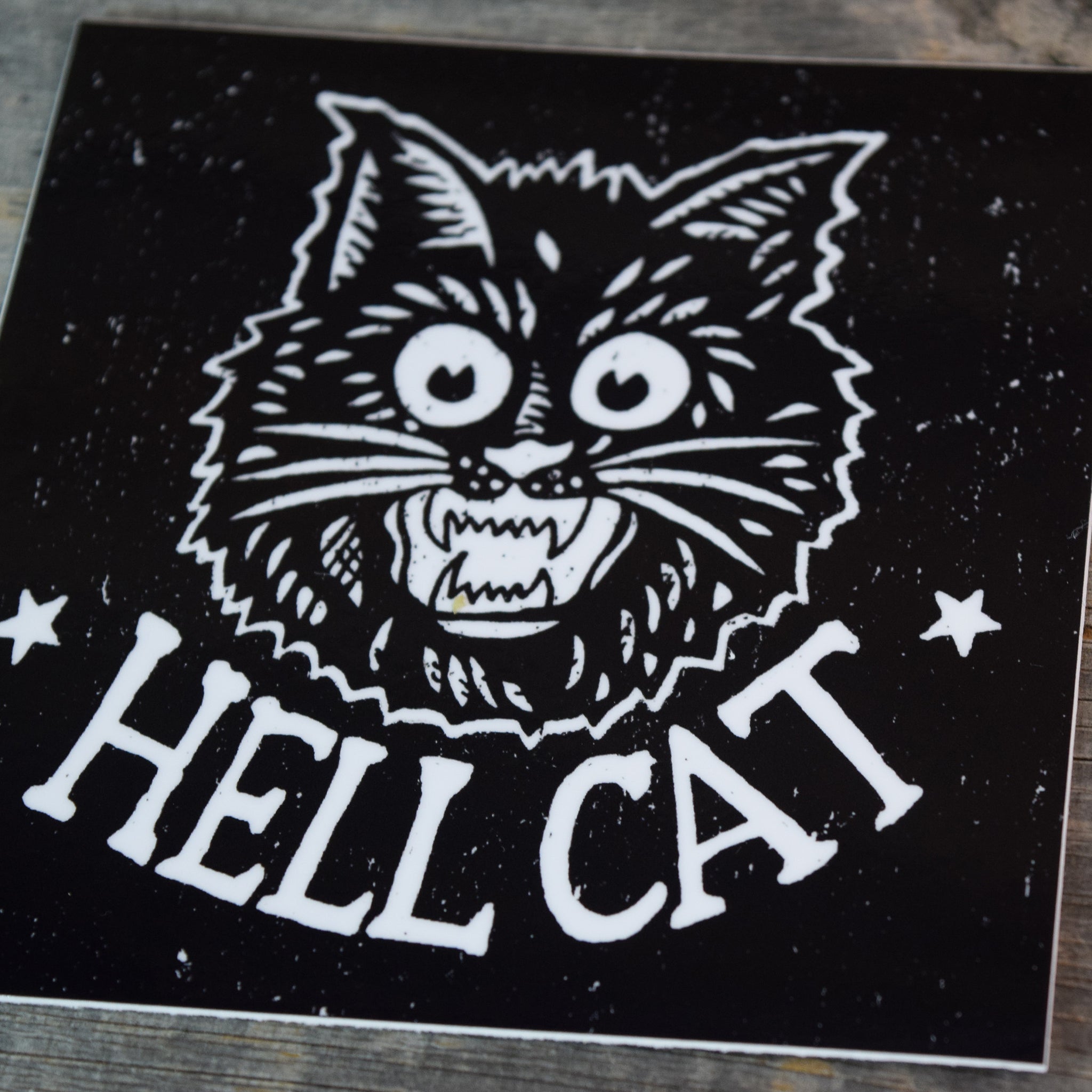 HELL CAT Vinyl Sticker