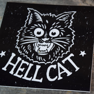 HELL CAT Vinyl Sticker