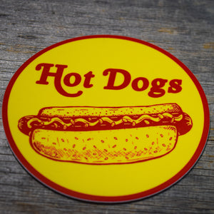 Hot Dogs Vinyl Sticker