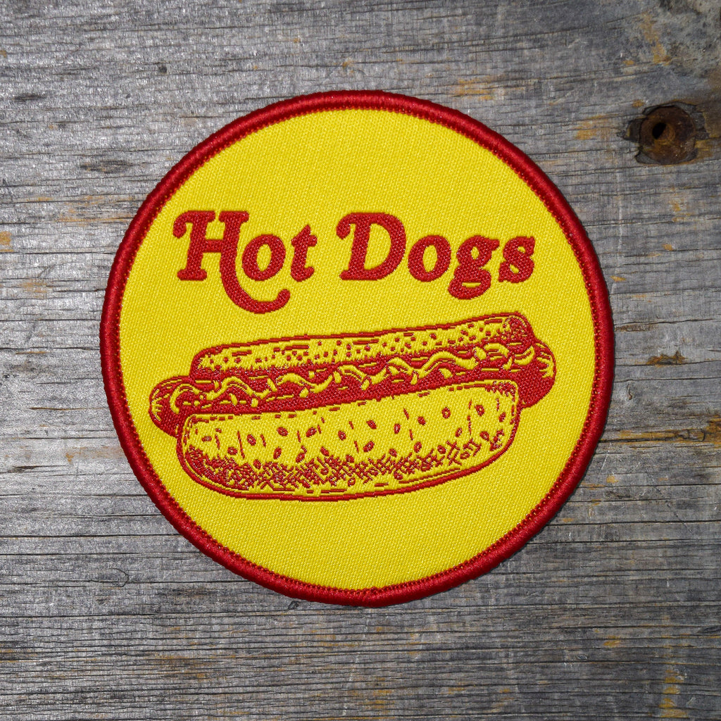 Hot Dogs Woven Patch