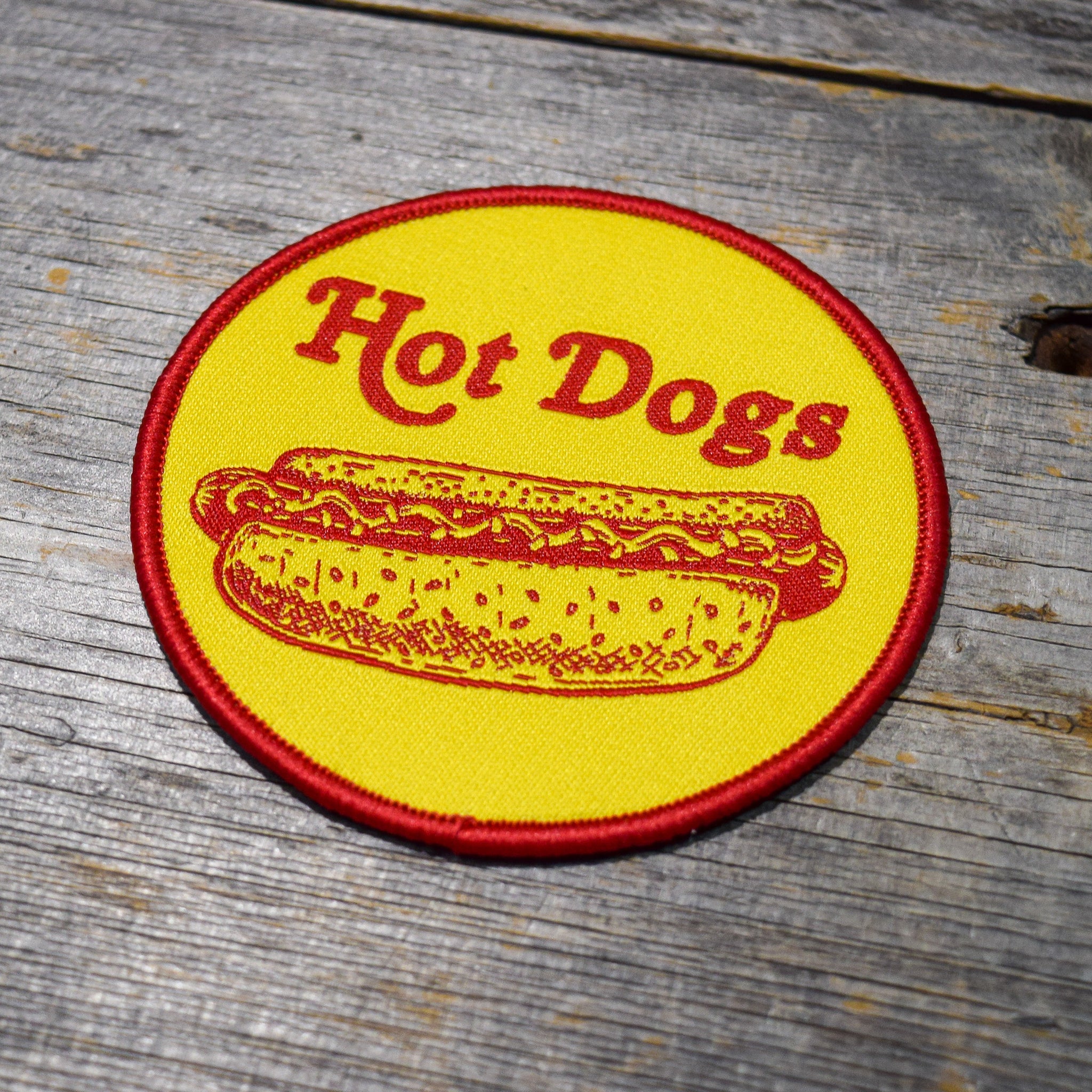 Hot Dogs Woven Patch