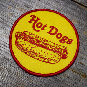 Hot Dogs Woven Patch