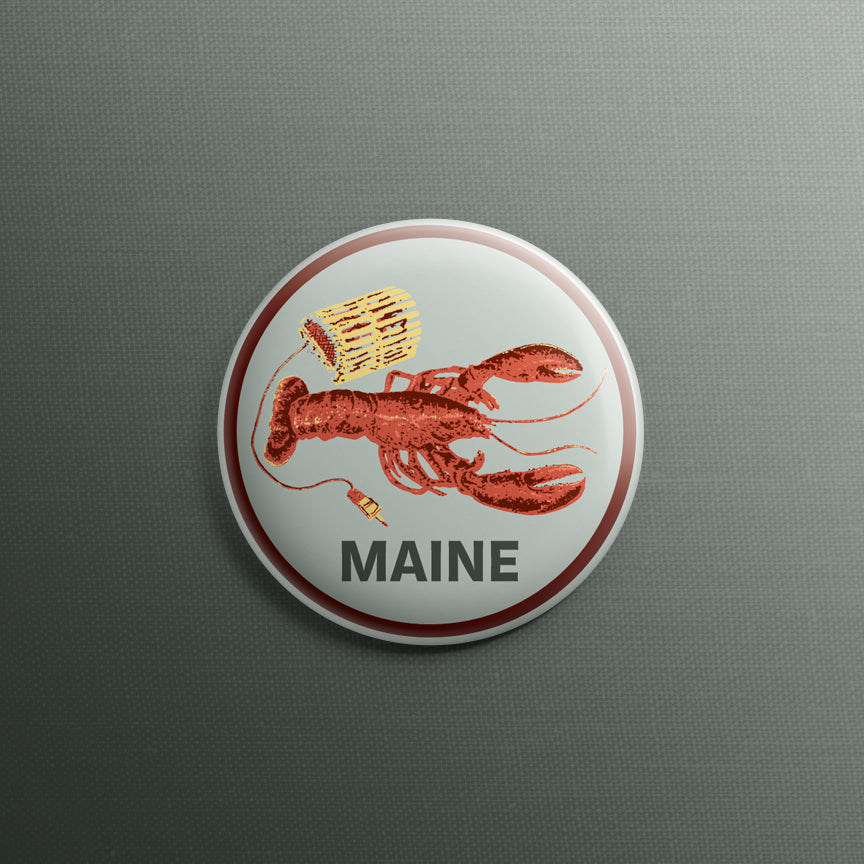 Maine Lobster 1.5 inch Pin