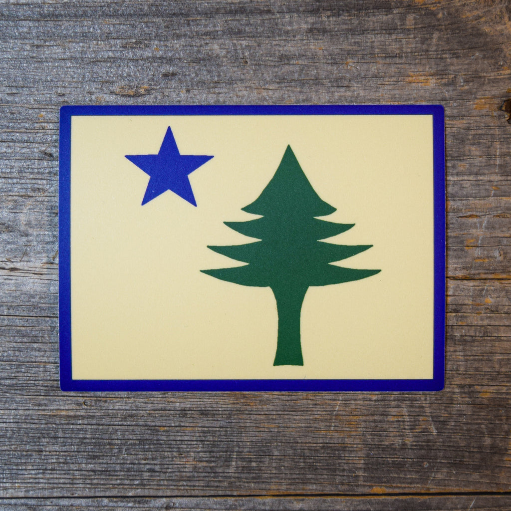 Maine Flag Vinyl Sticker