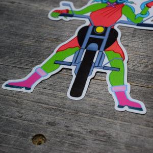 Medusa Biker Vinyl Sticker