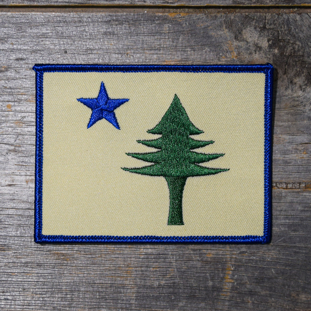 Maine 1901 Flag Embroidered Patch