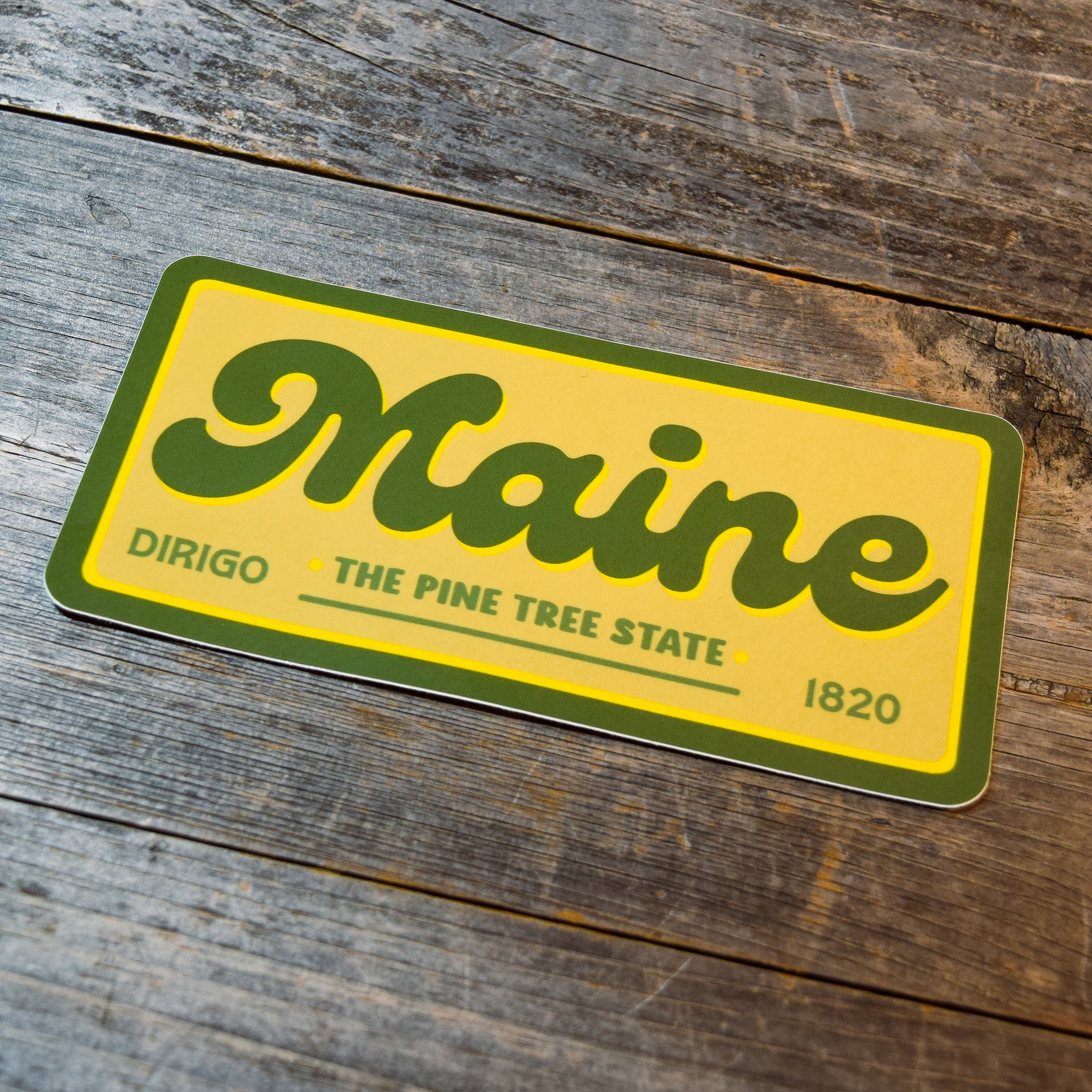 Maine The Pine Tree State Vinyl Sticker