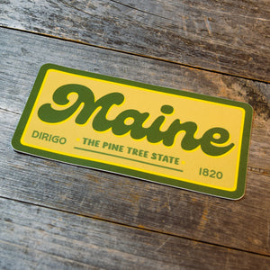 Maine The Pine Tree State Vinyl Sticker