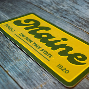 Maine The Pine Tree State Vinyl Sticker