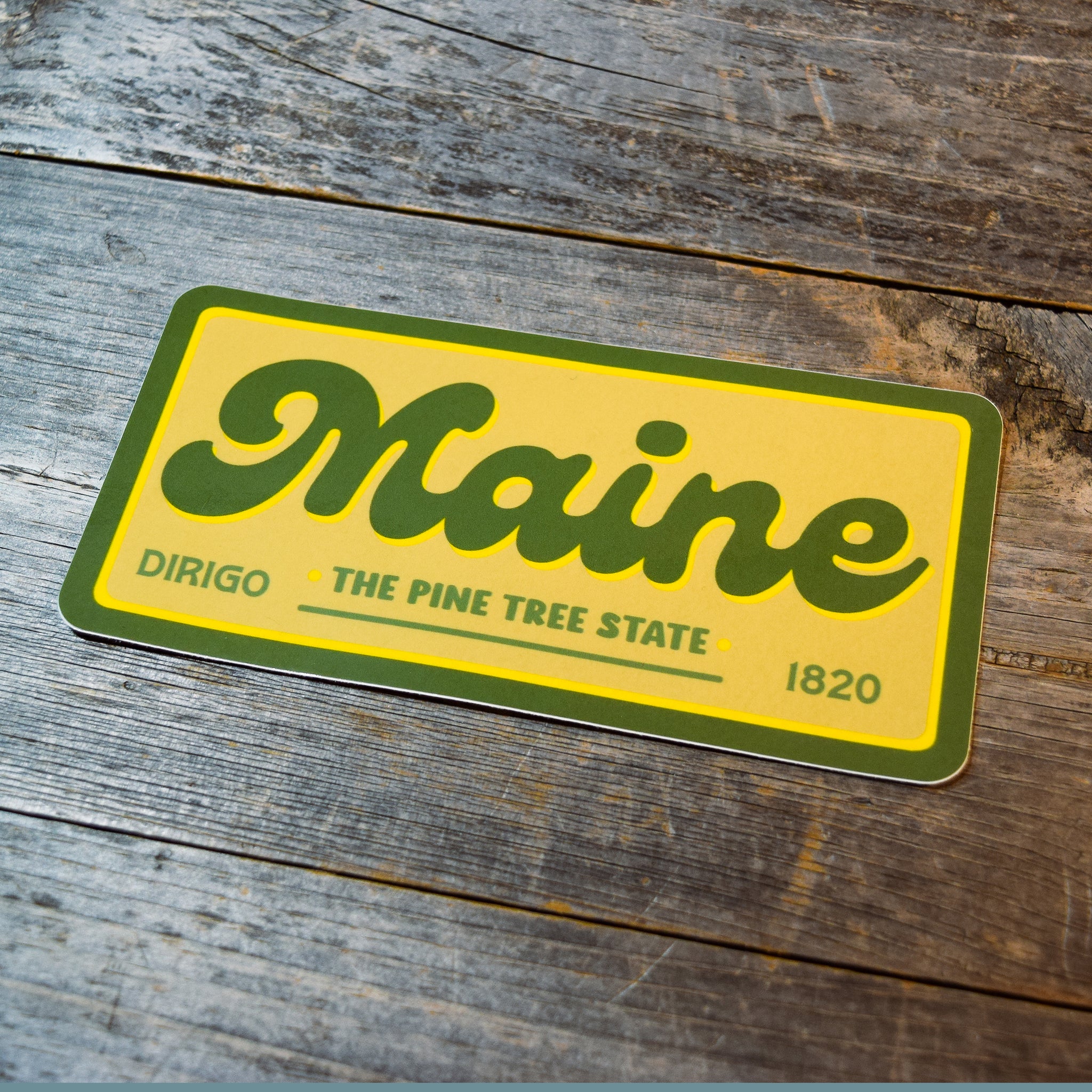 Maine The Pine Tree State Vinyl Sticker