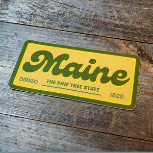 Maine The Pine Tree State Vinyl Sticker