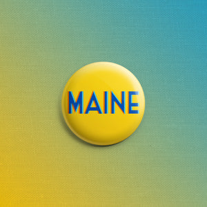 Maine Techno 1inch Pin