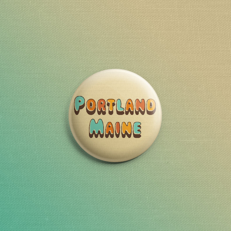 Portland, Maine Colors 1inch Pin