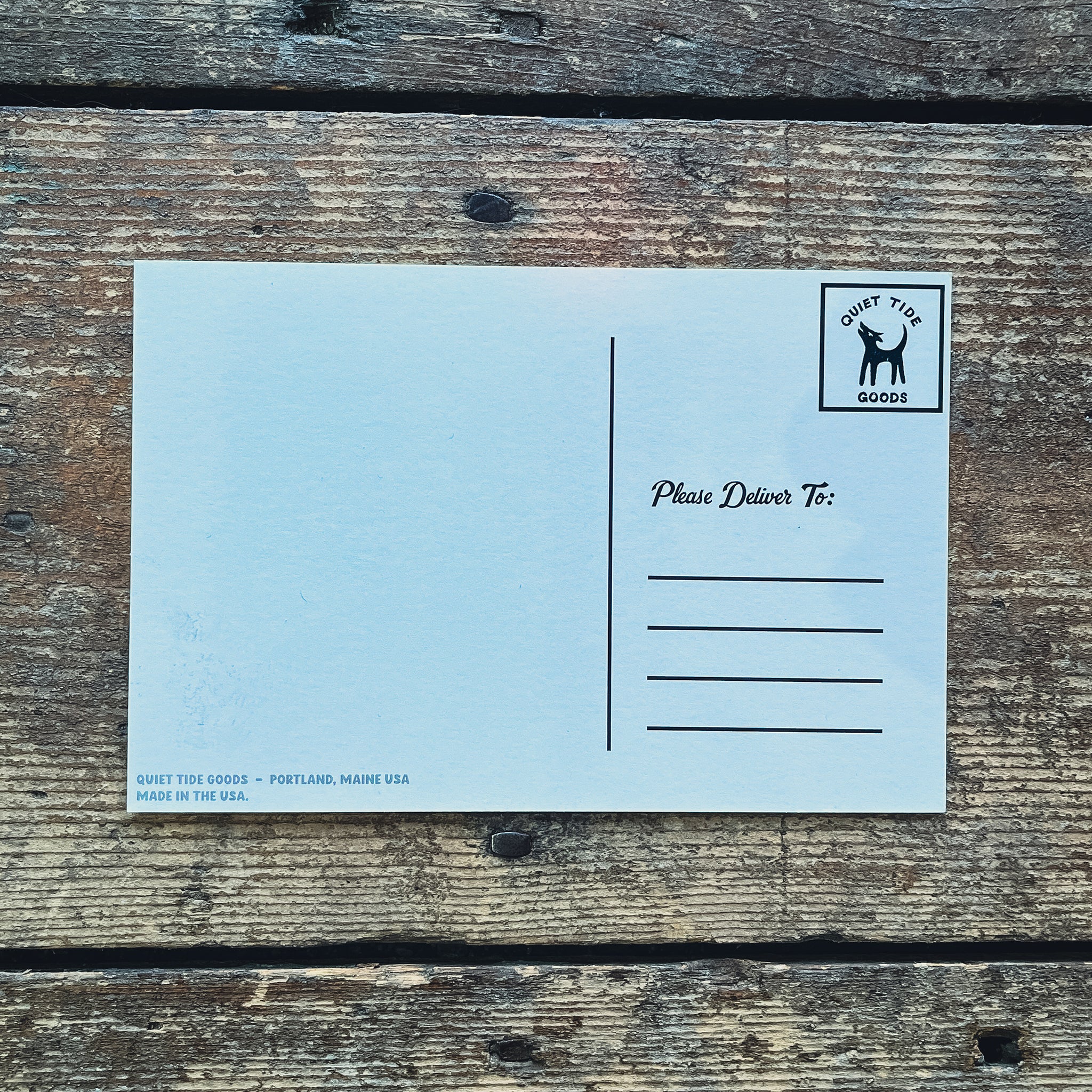 Greetings From Maine Deer Postcard