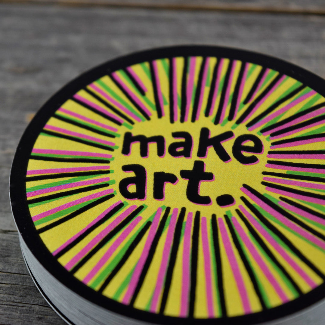 Make Art. Vinyl Sticker