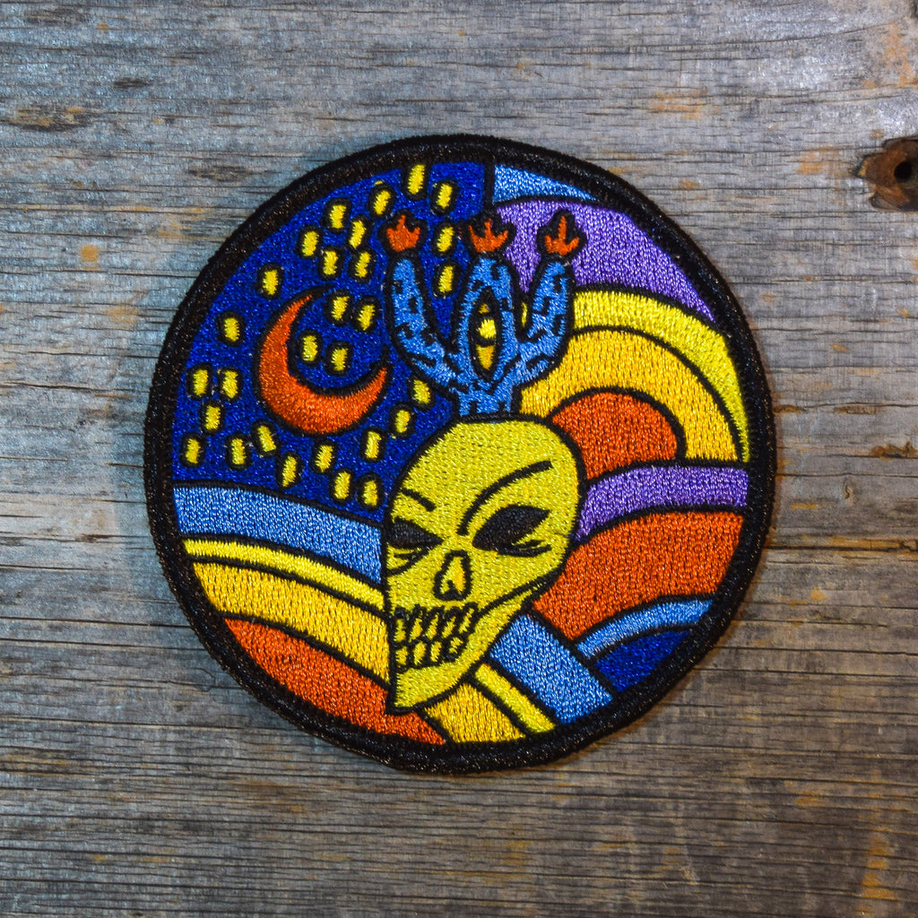 Skull/Cactus/Moon Embroidered Patch