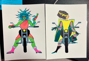 Medusa Biker 8x10in Giclee Print