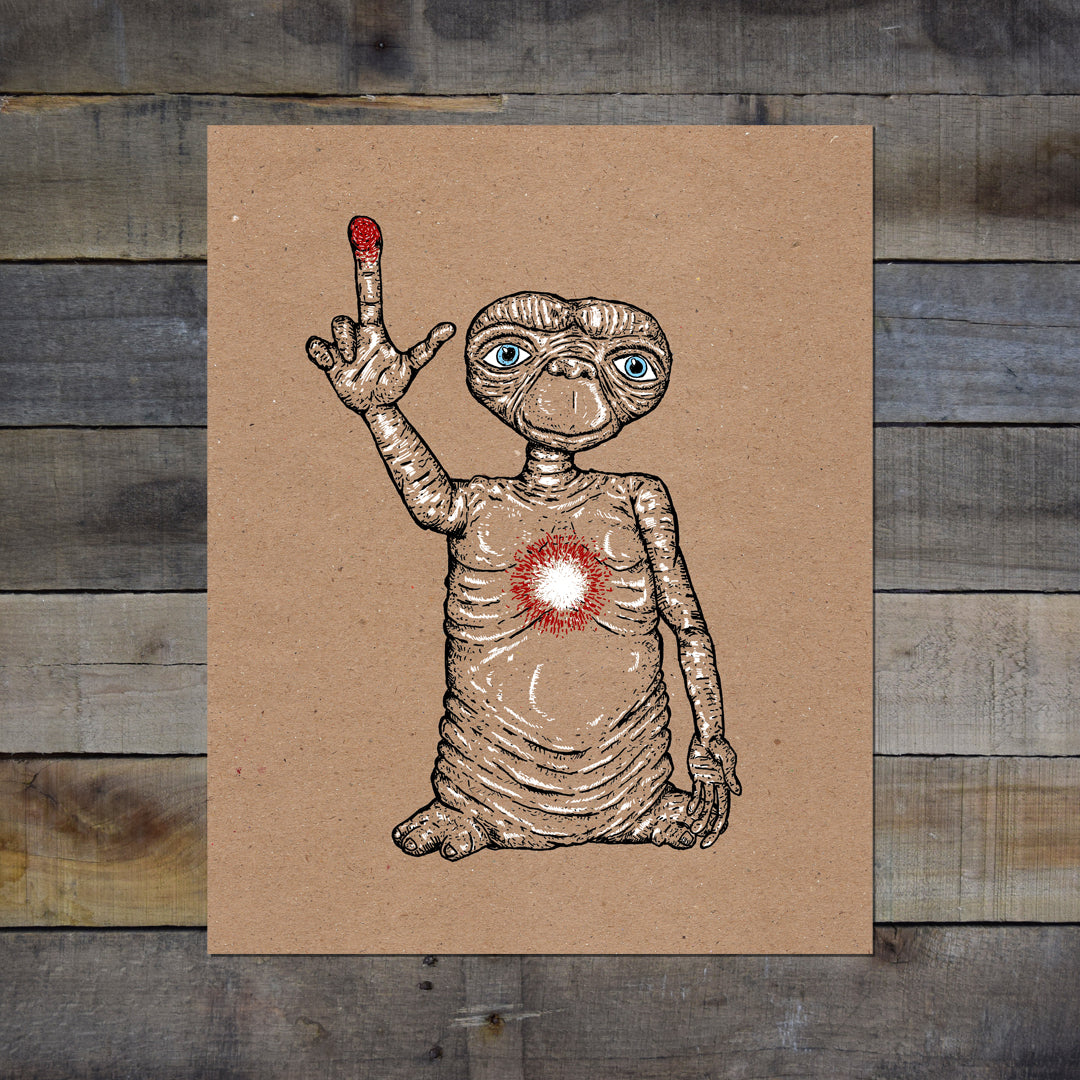 E.T. 8x10in Screen Print