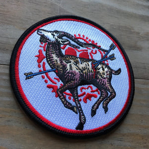 Brown Bird Embroidered Patch