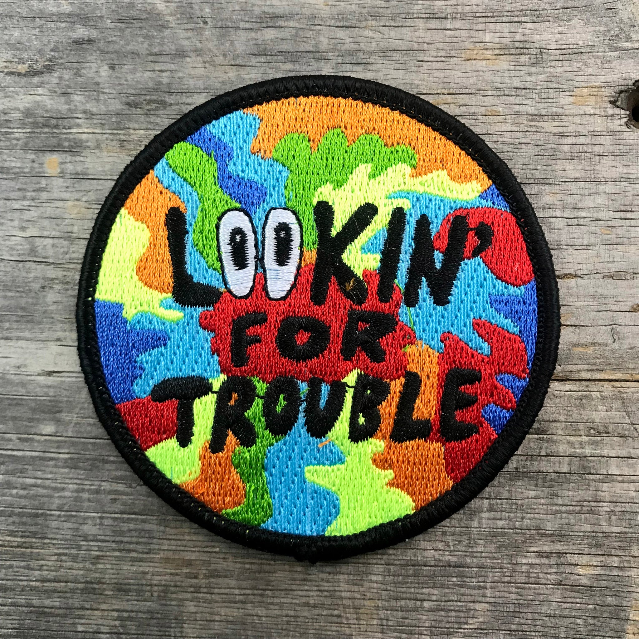 Lookin' For Trouble Embroidered Patch