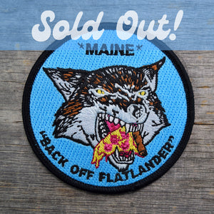 Maine Pizza Wolf Embroidered Patch