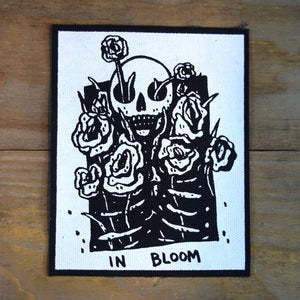 In Bloom Black Canvas Patch