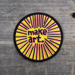Make Art. Embroidered Patch