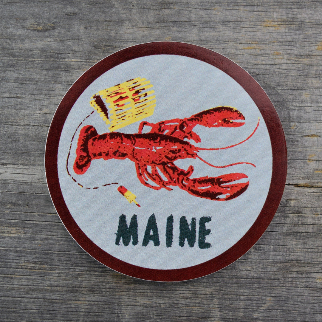 Maine Lobster 3x3in Vinyl Sticker – Quiet Tide Goods