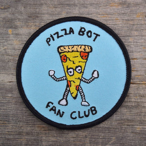 SALE Pizza Bot Fan Club Embroidered Patch
