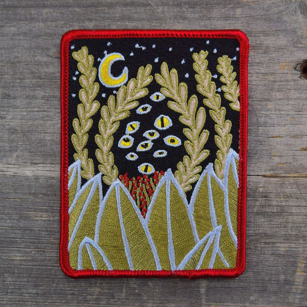Plants and Eyes Embroidered Patch