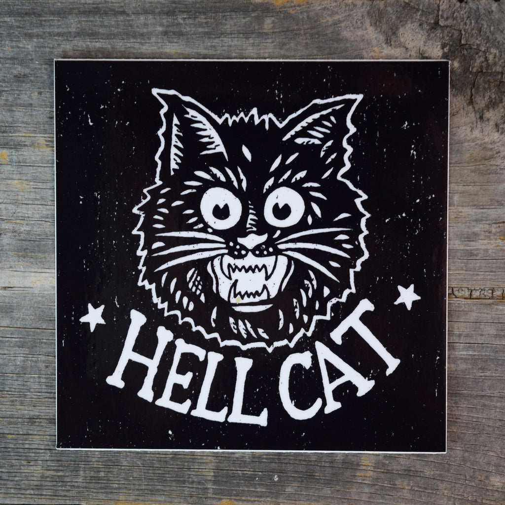 HELL CAT Vinyl Sticker