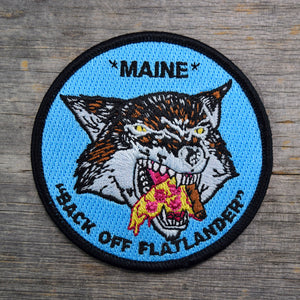 Maine Pizza Wolf Embroidered Patch