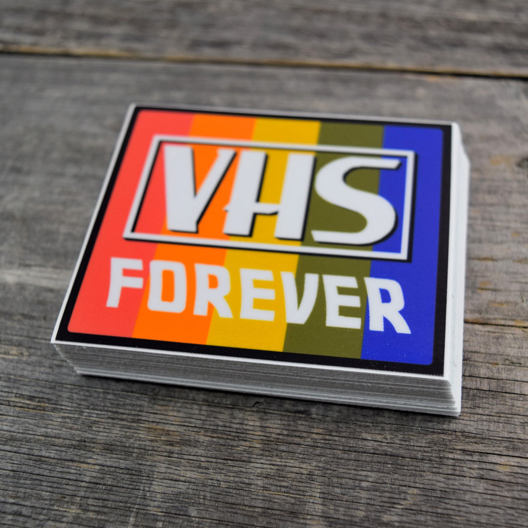 VHS FOREVER Vinyl Sticker