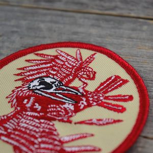 Bird Skull Embroidered Patch