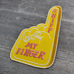 Sniff My Finger Embroidered Patch