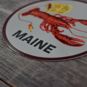Maine Lobster 3.5x3.5in Vinyl Sticker