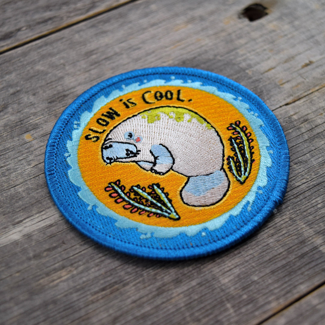 Slow is Cool Embroidered Patch