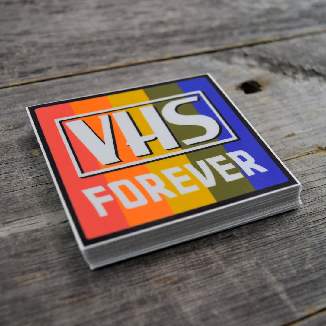 VHS FOREVER Vinyl Sticker
