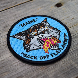 Maine Pizza Wolf Embroidered Patch