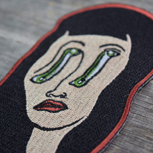 Face Melt Embroidered Patch