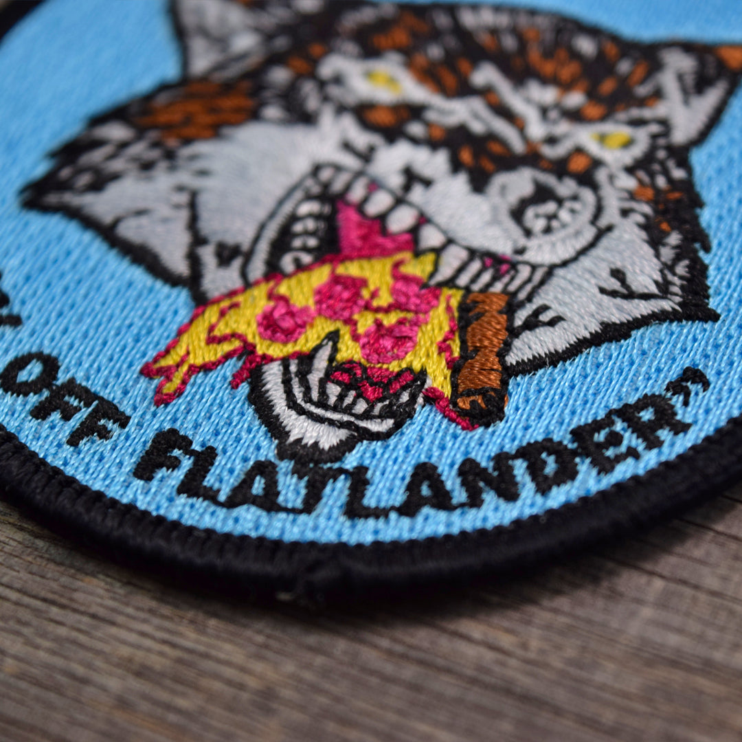 Maine Pizza Wolf Embroidered Patch