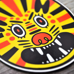 Lion Face Vinyl Sticker