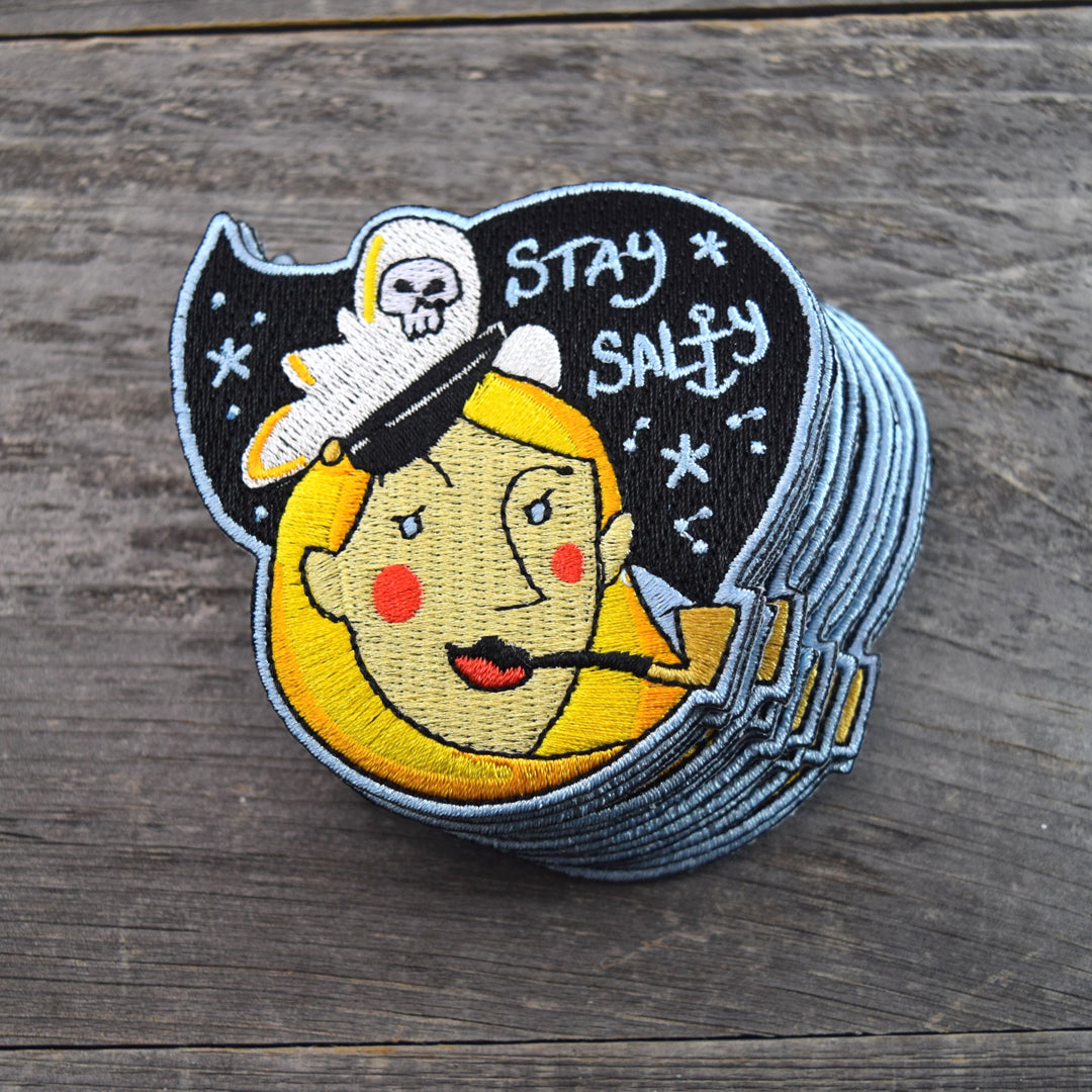 Stay Salty Embroidered Patch