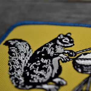 Ferdinand Drumming Squirrel Embroidered Patch