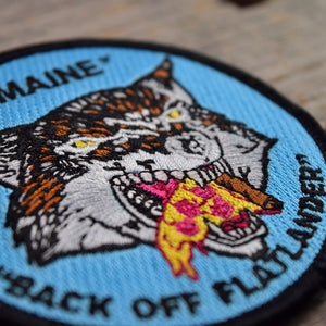 Maine Pizza Wolf Embroidered Patch