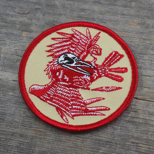 Bird Skull Embroidered Patch
