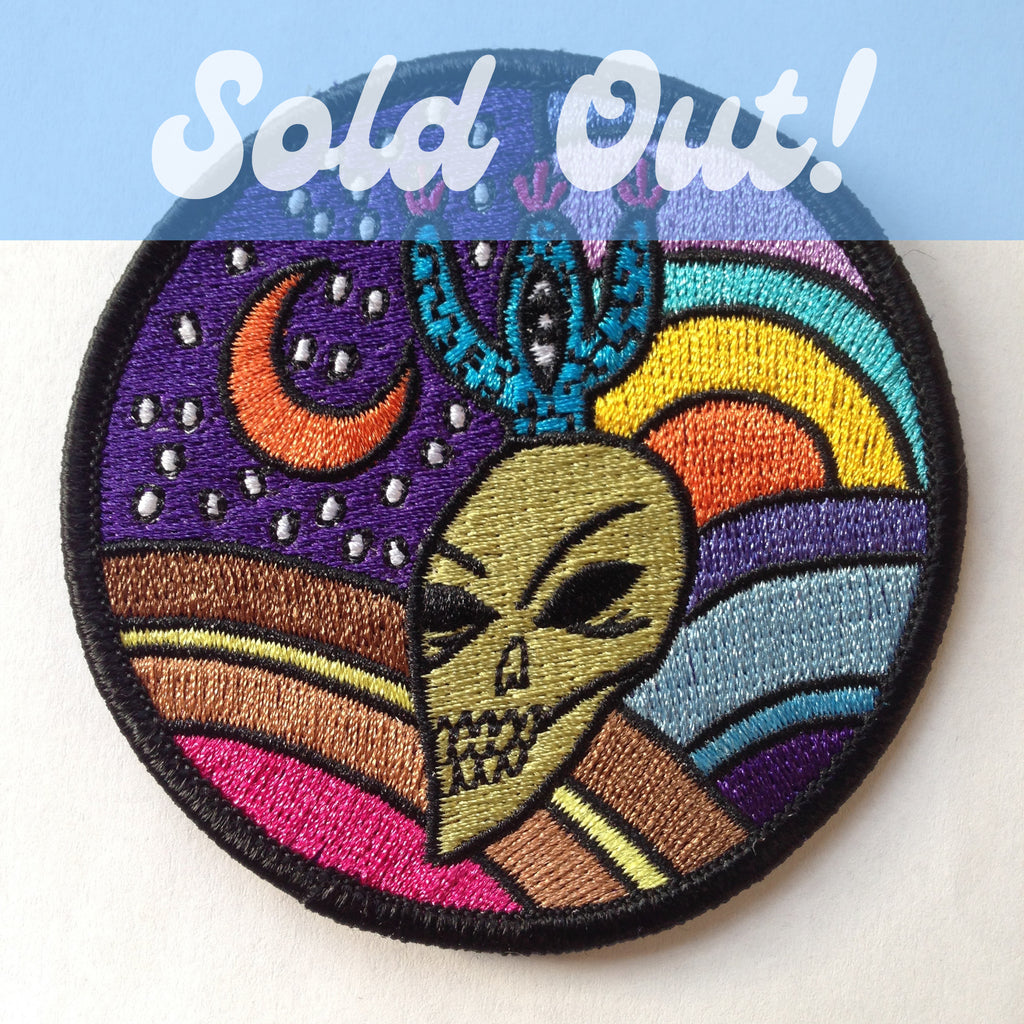 Skull/Cactus/Moon Embroidered Patch